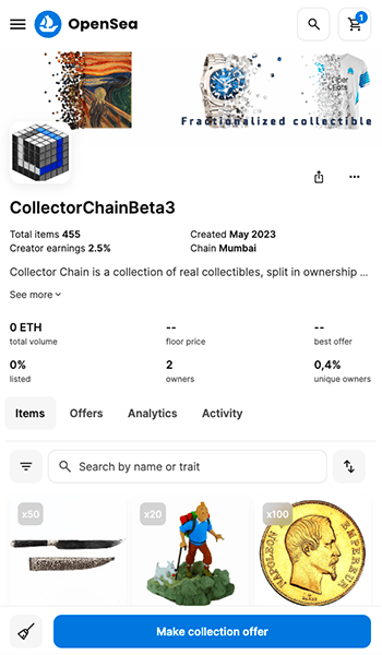 collector chain screenshot 2